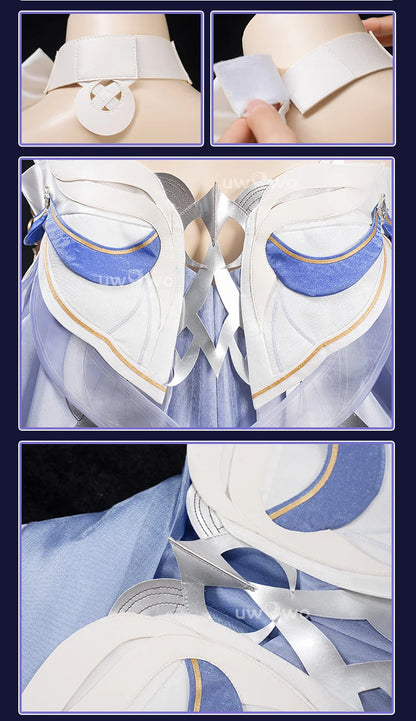 PRE SALE UWOWO Columbina Cosplay Game Genshin Impact Columbina 'Damselette' Snezhnaya Cosplay Costume Halloween Costume