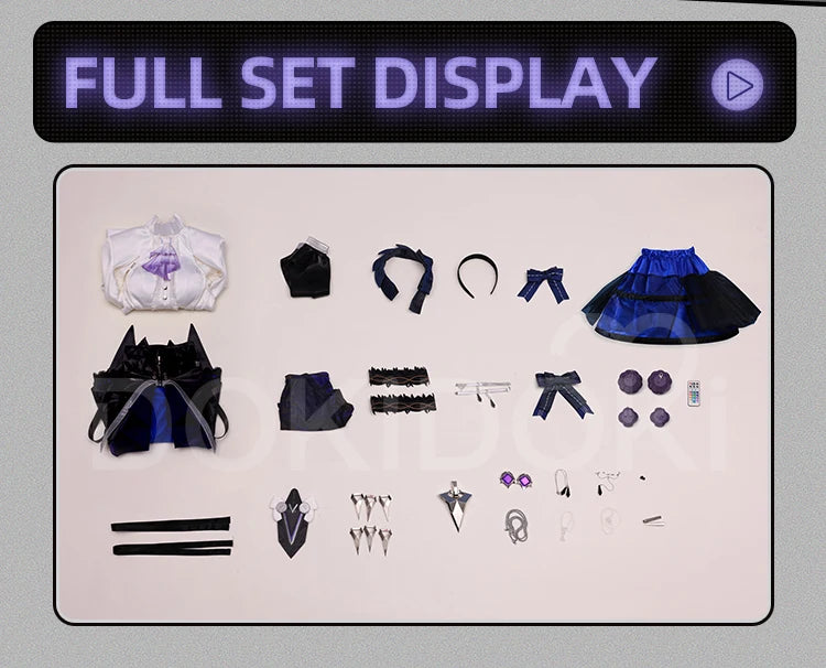 IN STOCK Vivian Banshee Cosplay Costume Game Zenless Zone Zero DokiDoki-SR Vivian Cosplay Metal Accessories ZZZ