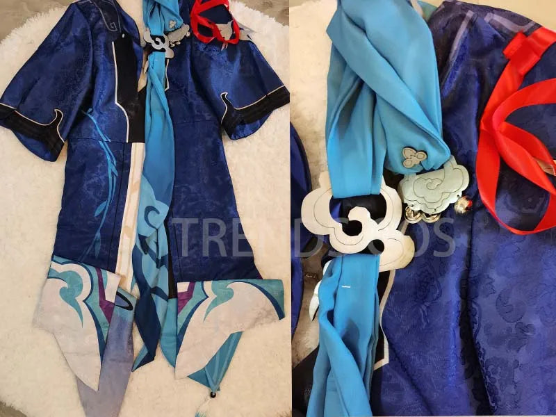 HOMCHEE TRENDS Yanqing Cosplay Costume Big Size Cotton Polyester