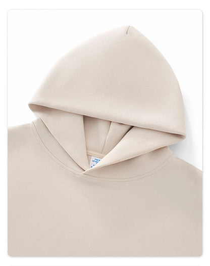 ZODF Trendy Winter 350gsm Solid Fleece Hooded Hoodies For Man Unisex Boxyfit Solid Warm Pullovers Brand Clothing HY0038