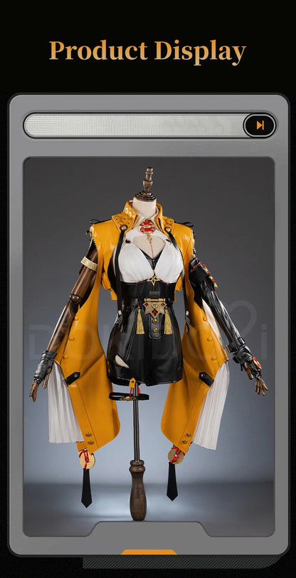 IN STOCK Yixuan Cosplay Costume Game Zenless Zone Zero DokiDoki-R ZZZ Women Black Yellow Bodysuit Yixuan Cosplay Master Costume