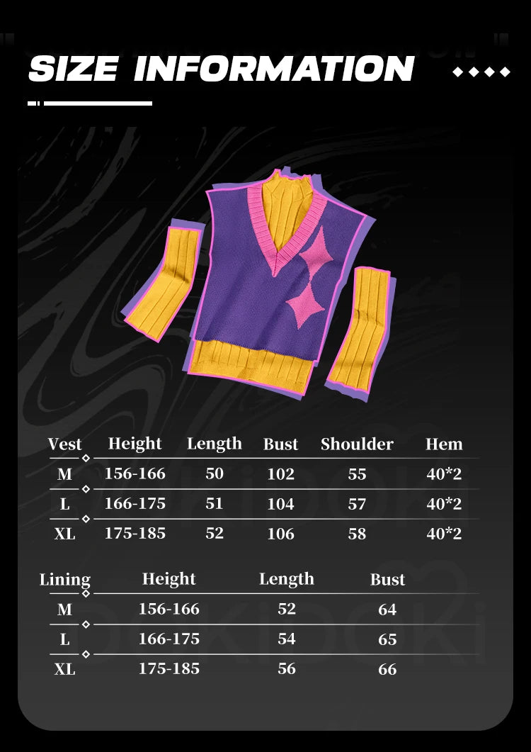 【Last Batch】IN STOCK Babyy Mysteryy Cosplay【S-2XL】DokiDoki-R Soda Pop Men Sweater Babyy Mysteryy Abbyy Costume Plus Size