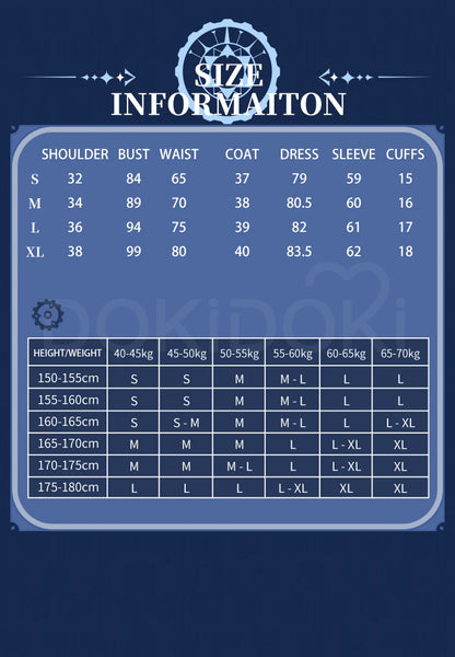 IN STOCK Focalors Furina Doujin Cosplay Costume Game Genshin Impact DokiDoki-SR Fontaine Hydro Focalors Women Waltz Dress Lolita