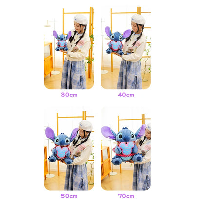 30/70CM Cartoon Lilo and Stitch Disney Plush Toys Anime Stuffed Xmas Biscuit Classic Stich Doll Plushie Kids Birthday Gifts
