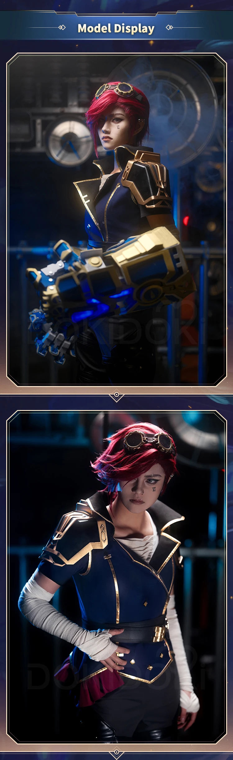 IN STOCK Vii Cosplay Costume Game Cosplay【S-3XL】DokiDoki-SR Women Uniform Suit Vii Costume Halloween Plus Size