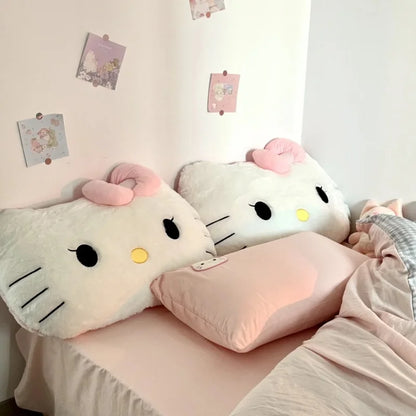 Big Size Hello Kitty Back Cushion Very Soft Sanrio Throw Pillow Sofa Bed Bedside Cushion Home Decor Gifts Girl Washable
