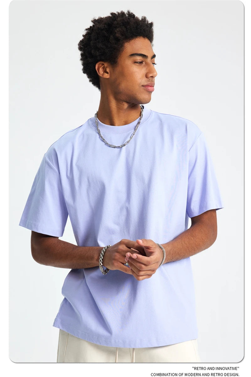 ZODF Fashion 2025 Summer Men Sorona T-Shirts Unisex Casual Cool Feeling Quick Dry O Neck 245gsm T Shirt Brand Tees HY1032