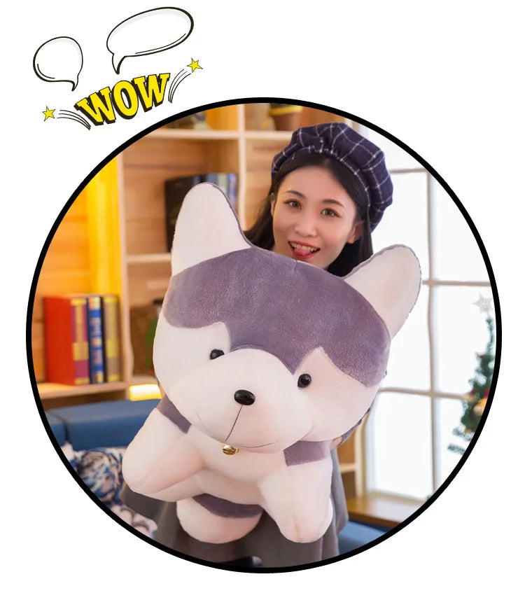 25cm Kawaii Husky Stuffed Animals Dog Plush Toy Wolf Soft Cartoon Plush Lovely Children Kids Doll Fluffy Birthday Gift Child Toy