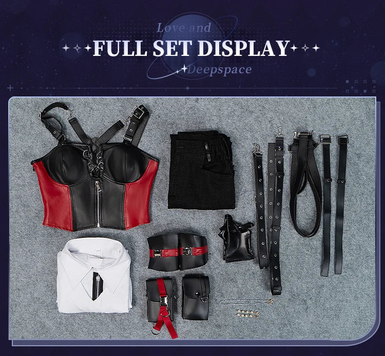 IN STOCK Heroine Cosplay Costume Game Love and Deepspace DokiDoki-R Hunter Uniform Sylus Xavier Rafayel Zayne Caleb