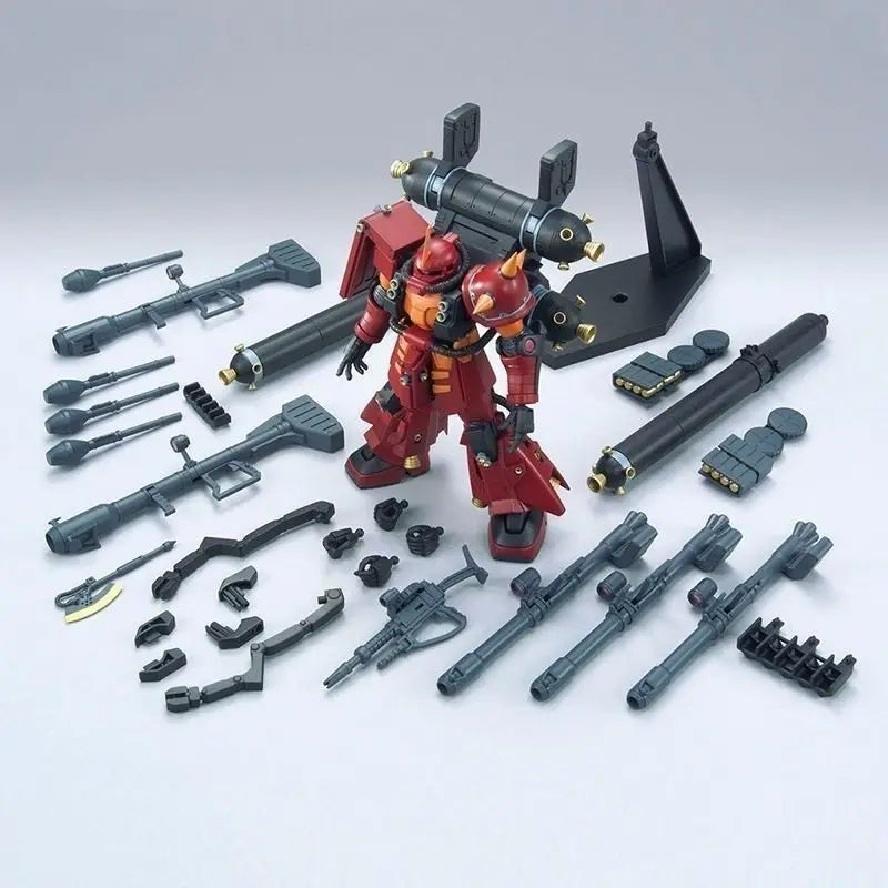 HGUC MS-06R 1/144 Scale Mecha Warrior Action Figure Model Toy with Detachable Parts High Detail Assembly Collectible