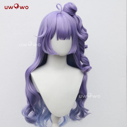 UWOWO Unicorn Wig Game Azurr Lanee Unicorn (Retrofit) Cosplay Wig Women Long Hair With Ponytail Purple Wig Hair