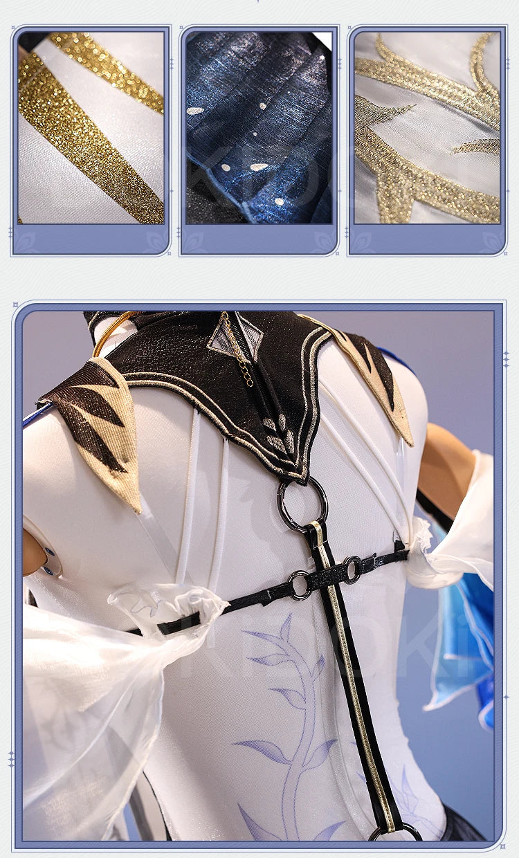 Cartethyia Cosplay Costume Game Wuthering Waves DokiDoki-SR Women Dress Cantarella Halloween Cosplay Wig