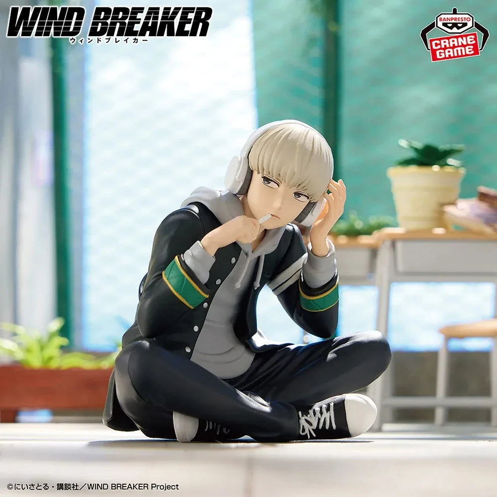 Original Banpresto In Stock Wind Breaker Chatting Time Haruka Sakura Kaji Ren Figure Anime Action Model Genuine Boxed Toys Gifts