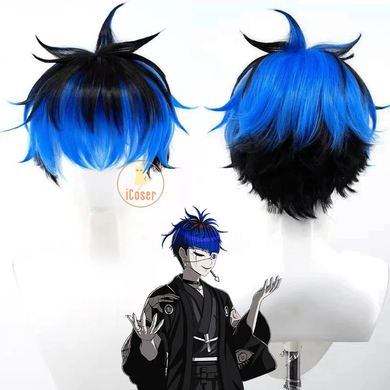 The Hundred Line Yugamu Omokage Cosplay Costume Wig Battle Uniform Last Defense Academy Halloween Party for Women Men Cos Outfit