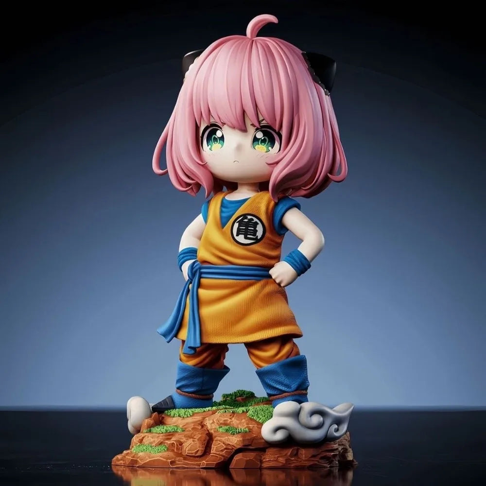 19cm Anime Dragon Ball Z Anya Forger Cosplay Turtle School PVC Action Figure Model Toy Gift