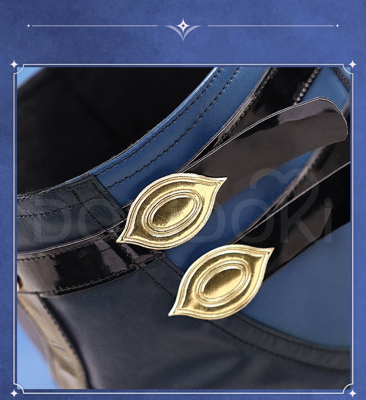 IN STOCK Anaxa Sunday Jiaoqiu Shoes Cosplay Game Honkai: Star Rail Cosplay DokiDoki-SR Men Black Boots Anaxa Cosplay Boots