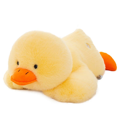 30-60cm Fluffy Large Sleep Pillow Super Soft Duck Plush Toy Cozy Lying Stuffed Animal Yellow Duck Plushies Hug Pillow Cushion