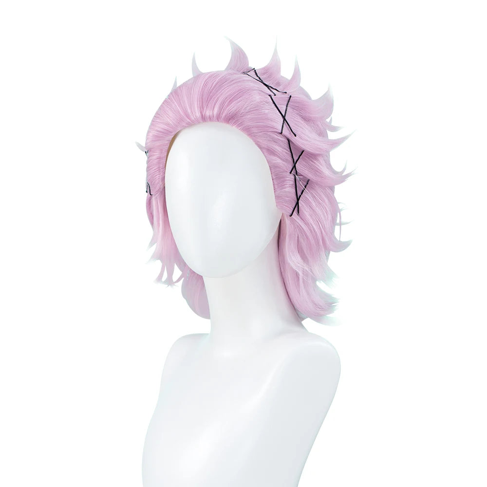 IN STOCK Mitsuki Kiryuu Wig Anime Wind Breaker Cosplay Wig DokiDoki Men 35cm Pink Short Hair Mitsuki Kiryuu Cosplay Free Wig Cap