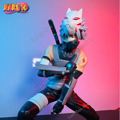New Naruto Anime Figure 18cm Hatake Kakashi  PVC Action Figure Model Doll car Ornaments Collections Toy Gifts