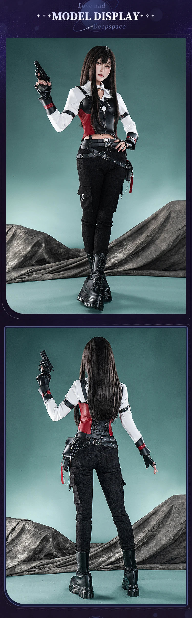 IN STOCK Heroine Cosplay Costume Game Love and Deepspace DokiDoki-R Hunter Uniform Sylus Xavier Rafayel Zayne Caleb