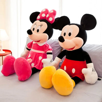 35-100cm Disney Couples Mickey Mouse Minnie Kawaii Plush Toys Children Gifts Plush Toys Doll Birthday Gift For Girlfriend Girls