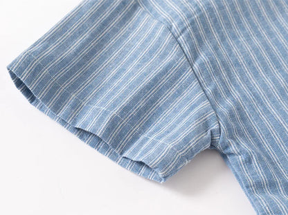 Soft Boys Shirts Summer Cotton Shirt 2 to 3 4 5 6 7 Years Kids Shirts Basic White Shirt Blue Casual Shirts Children's Clothing