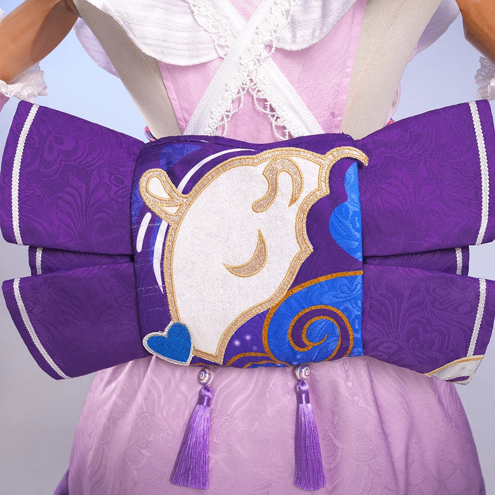 iCoser Genshin Impact Yumemizuki Mizuki Cosplay Costume Wig Dress Headwear Tail Natlan Halloween Party for Women Girls Cos Props