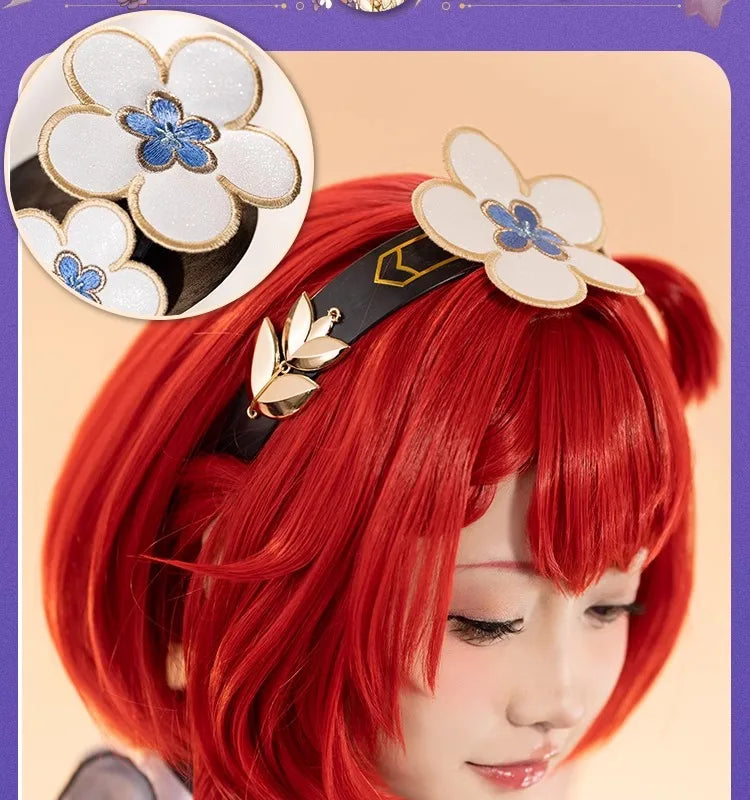 Honkai Star Rail Tribbie Cosplay Costume Wig Dress Uniform Headwear Wings Halloween Party Women Girls Carnival Role Play Props