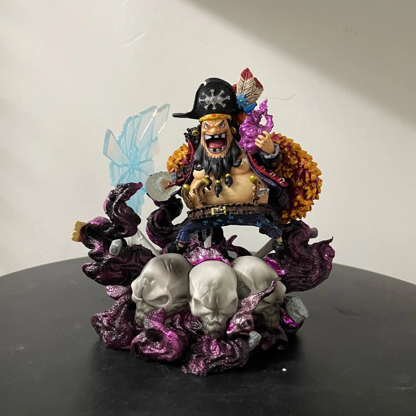 14cm One Piece Marshall·D·Teach Blackbeard Anime Figure Statuette GK Garage Kits PVC Figurine Model Doll Ornament Decoration Kid