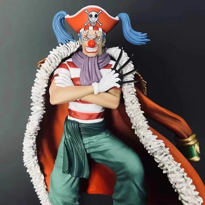 One Piece Clown Buggy Anime Figure Four Emperors Figures Pvc Gk Statue Model Collection Desktop Ornament Children Toys Gift