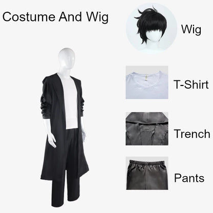 Solo Leveling Sung Jin Woo Cosplay Costume Set Polyester