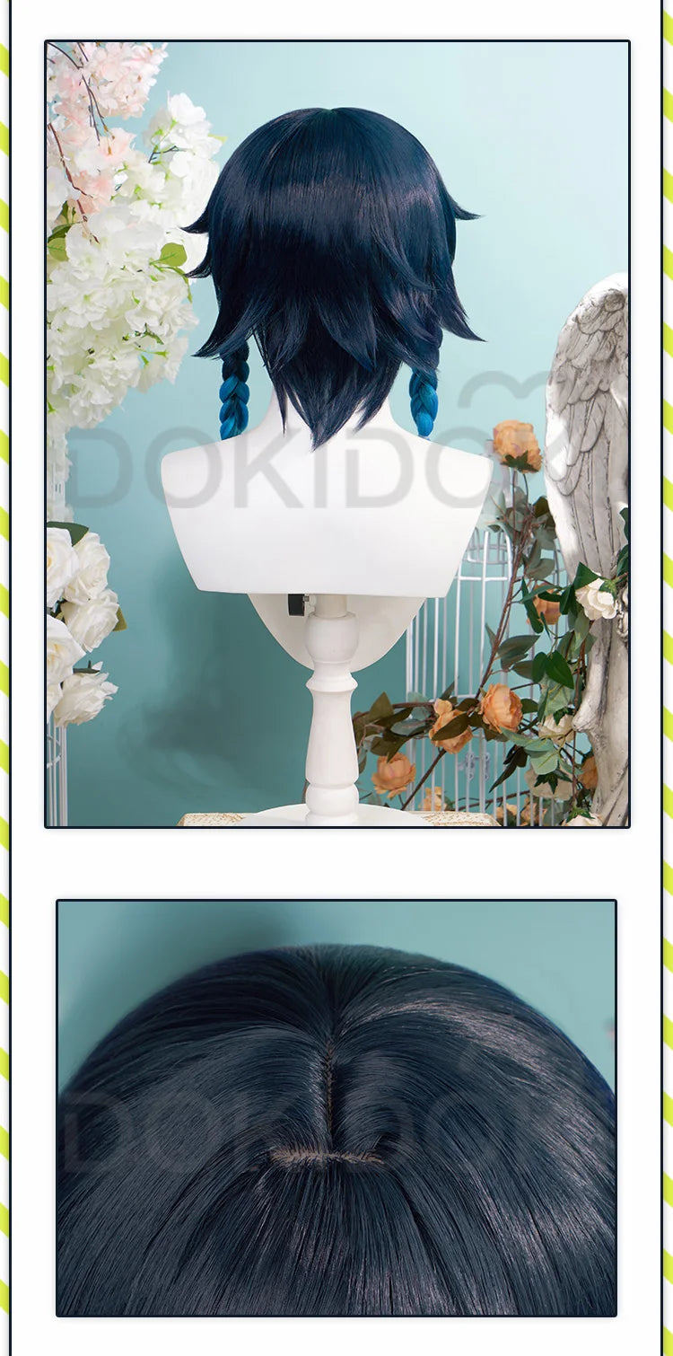 IN STOCK Venti Doujin Cosplay Costume Game Genshin Impact Cosplay DokiDoki-SR Venti Barbatos Cosplay Wig Genshin Impact Costume