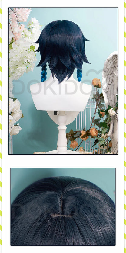 IN STOCK Venti Doujin Cosplay Costume Game Genshin Impact Cosplay DokiDoki-SR Venti Barbatos Cosplay Wig Genshin Impact Costume