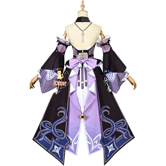 Honkai Star Rail The Herta Cosplay Costume Wig Dress Hat Uniform Headwear Necklace Halloween Party for Women Girls Carnival Prop