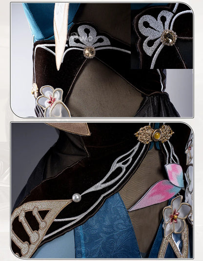 PRE SALE UWOWO Ruan Mei Cosplay Honkai Star Rail Fanart Ruan Mei Ruanmei Qipao Ver. Cosplay Costume Halloween Costume