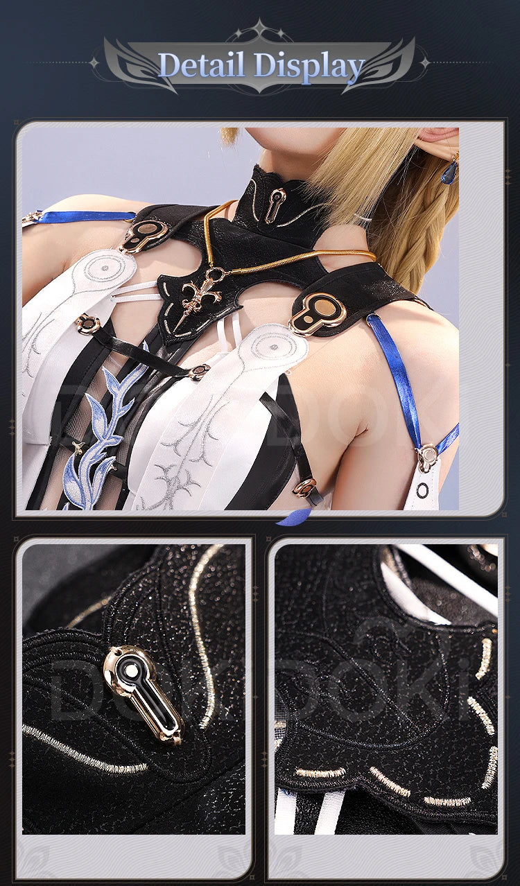 Cartethyia Cosplay Costume Game Wuthering Waves DokiDoki-SR Women Dress Cantarella Halloween Cosplay Wig