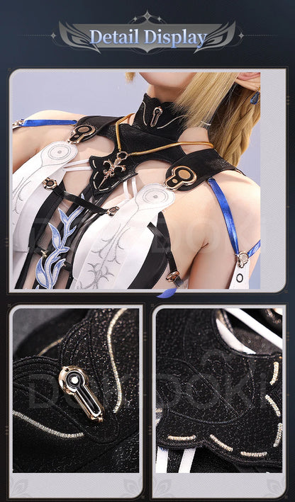 Cartethyia Cosplay Costume Game Wuthering Waves DokiDoki-SR Women Dress Cantarella Halloween Cosplay Wig