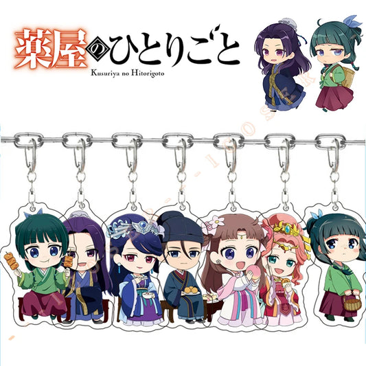 Anime The Apothecary Diaries Maomao Keychain Jinshi Gyokuyou Cosplay Gaoshun Lihua Rouran Backpack Pendant Kids Birthday Gifts