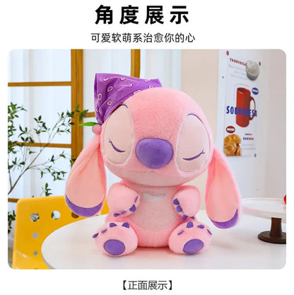 80cm Large Big Size Disney Stitch Sleeping Cute Anime Plush Stuffed Doll Room Plushies Pillow Ornaments Children's Holiday Gifts