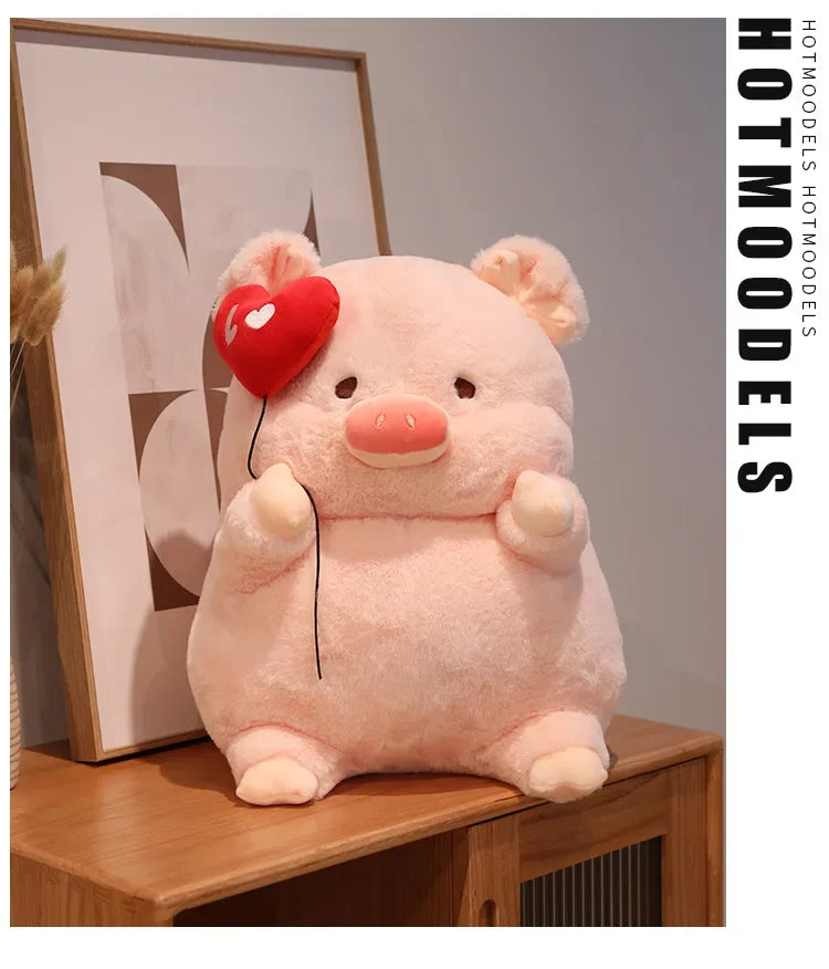 New 30-55cm Cute Cartoon Angel Pig Plush Toys Lovely Fat Piggy Stuffed Doll Red Heart for Girls Lovers Valentine's Day Gifts