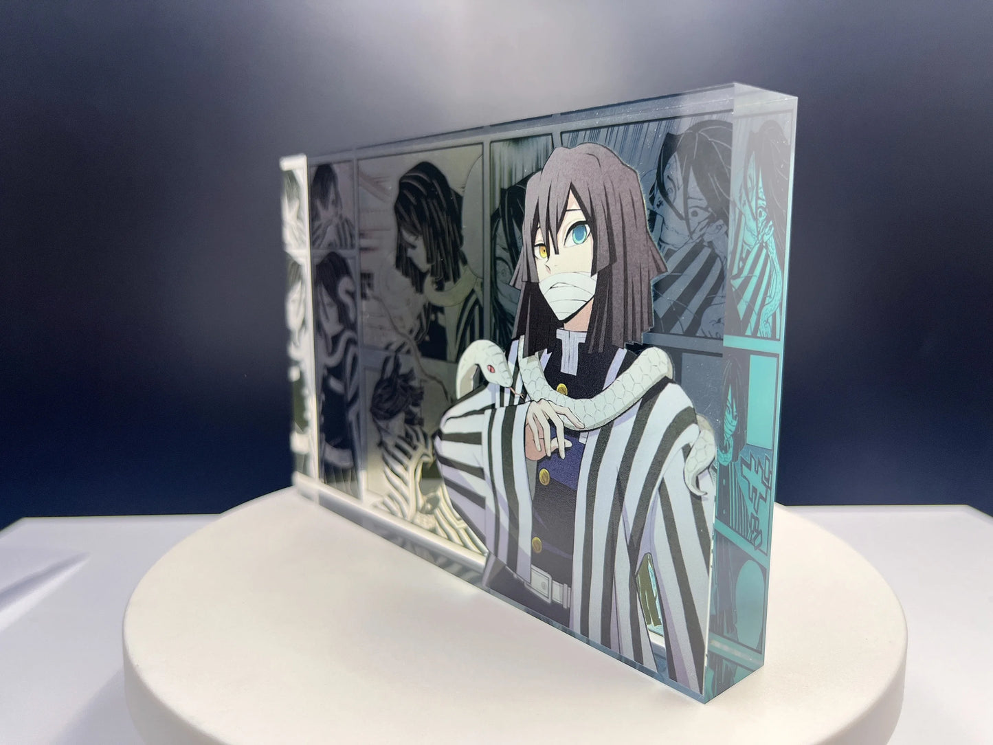 New Demon Slayer Creative High-value Bar Chi Tokitou Muichirou Acrylic Brick Computer Desktop Ornaments Anime Peripheral Gifts
