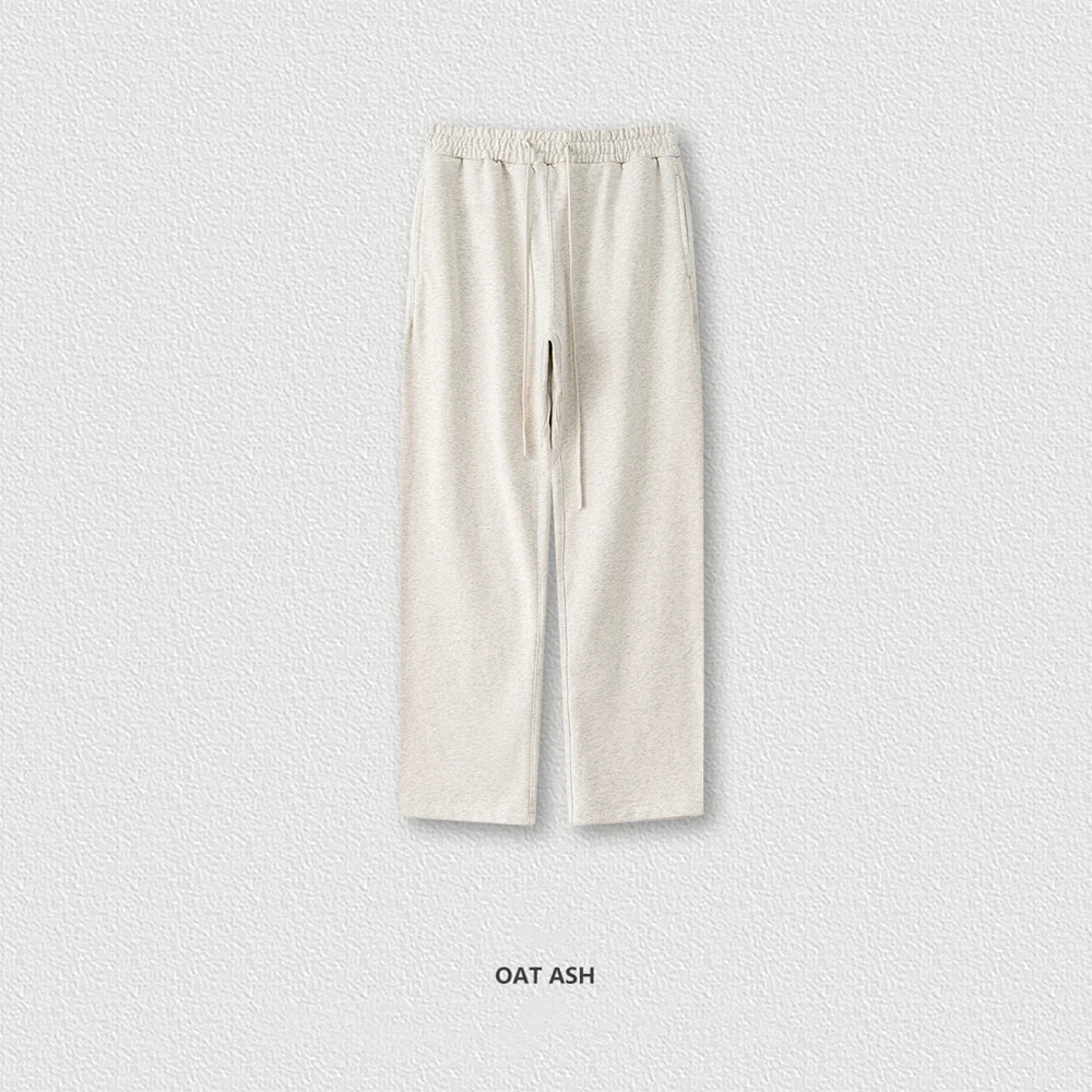 ZODF New 2025 Autumn Men's 445GSM Sweatpants Unisex High Street Soft Knitted Straight Pants Brand Streetwears Tracksuits HY0382