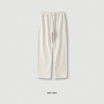 ZODF New 2025 Autumn Men's 445GSM Sweatpants Unisex High Street Soft Knitted Straight Pants Brand Streetwears Tracksuits HY0382