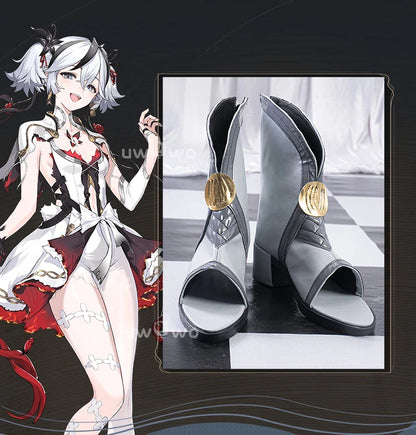 UWOWO Chun Shoes Game Wuthering Waves Chun Cosplay Shoes Gray shoes Woman Size 35-45