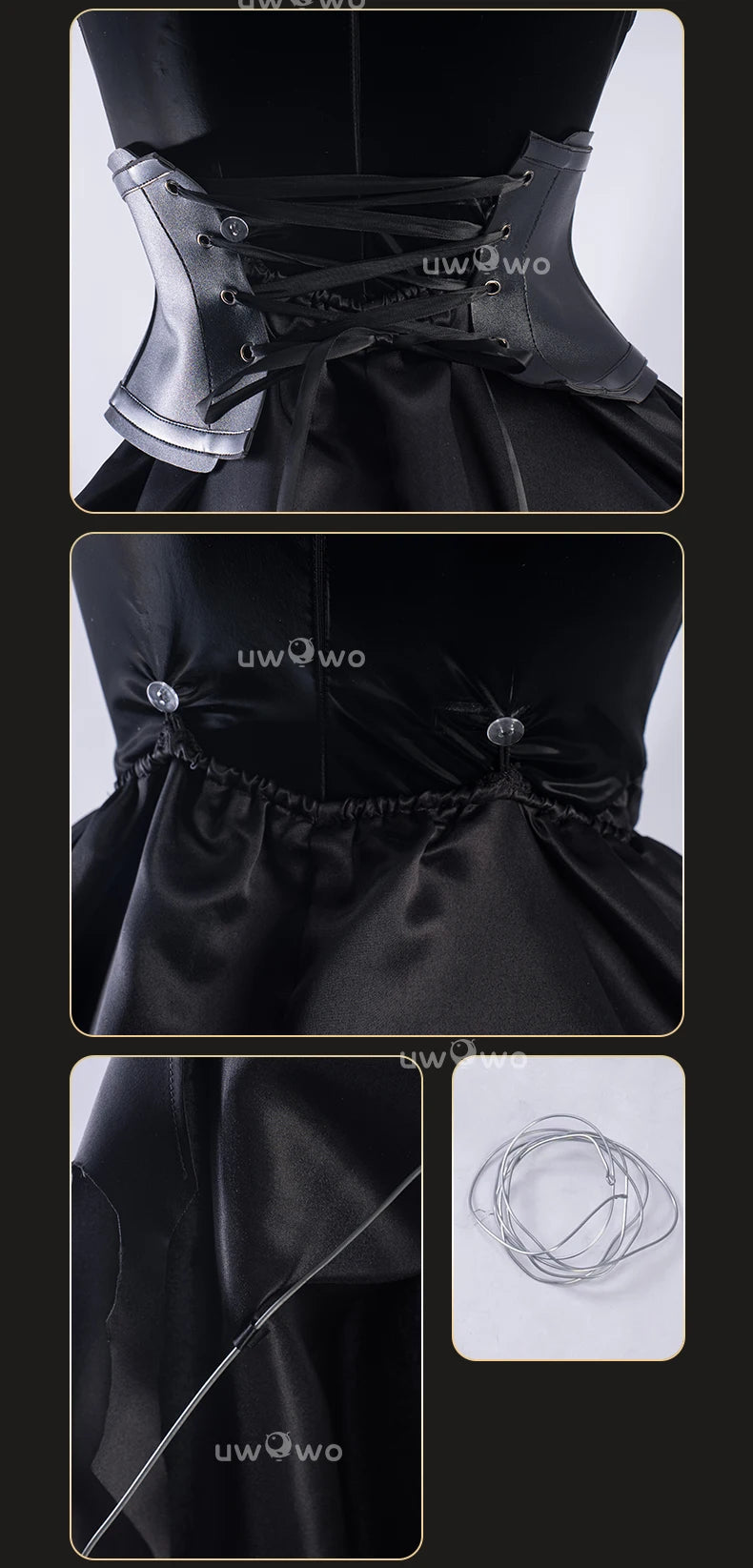 IN STOCK UWOWO Game Azurr Lanee x To Love Ru Golden Darkness Cosplay Costume Halloween Costume