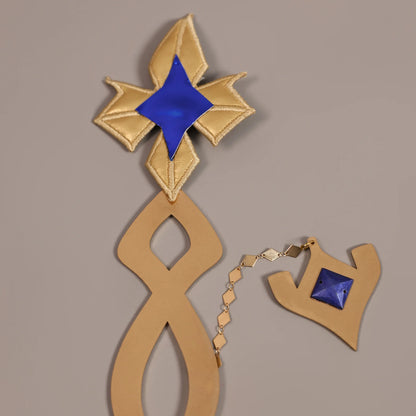 Genshin Impact Rhinedottir Naberius Cosplay Costume Dress Wig Uniform Headwear Four Shades Halloween Party for Women Girls Prop