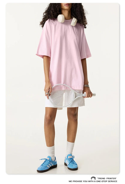 ZODF 2025 Summer Men 180gsm Solid T-Shirts Women Unisex Loose Basic Breathable Cotton T Shirt Brand Tees HY0971