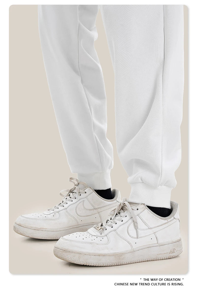 ZODF 2024 Autumn Winter Unisex Solid Sweatpants Heavyweight 440gsm Casual Loose Fit Sport Joggers HY0890