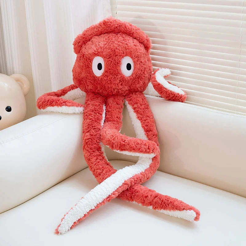 80-90cm Large Ocean Animal Octopus Plush Pillow Huggable Plushies Squid Soft Toy Sofa Bed Pillow Cushion Birthday Gift