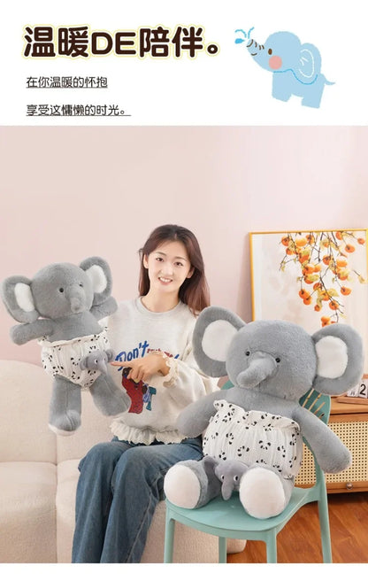 Creative Run Fast Series Plush Toys Cartoon Stuffed Animals Soft Nappies Huggies Elep Cute Wolf Babys Appease Pillow Kid Gifts